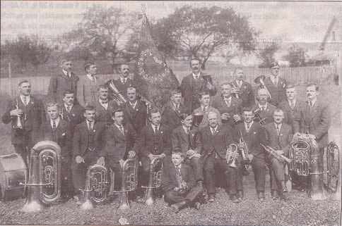 Photo de la fête des musiques en 1924 à Châtel-St-Denis